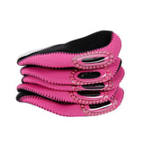 Maxbell 10 Pieces Golf Iron Headcovers Golf Club Head Cover Golf Accessories Guard Pink