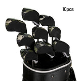 Maxbell 10 Pieces Golf Iron Headcovers Golf Club Head Cover Golf Accessories Guard Multicolor