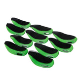 Maxbell 10 Pieces Golf Iron Headcovers Golf Club Head Cover Golf Accessories Guard Green