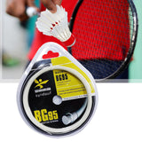 Maxbell Badminton Racket Racquet String Nylon High Strength for Training Men Women White