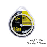 Maxbell Badminton Racket Racquet String Nylon High Strength for Training Men Women White