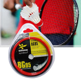 Maxbell Badminton Racket Racquet String Nylon High Strength for Training Men Women Red
