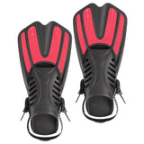 Maxbell 2x Flexible Diving Flippers Snorkel Professional for Diving Scuba Dive Beginners pink L XL