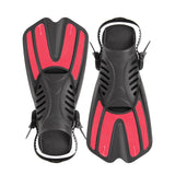 Maxbell 2x Flexible Diving Flippers Snorkel Professional for Diving Scuba Dive Beginners pink L XL