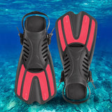 Maxbell 2x Flexible Diving Flippers Snorkel Professional for Diving Scuba Dive Beginners pink L XL