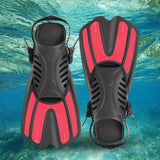 Maxbell 2x Flexible Diving Flippers Snorkel Professional for Diving Scuba Dive Beginners pink L XL