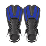 Maxbell 2x Flexible Diving Flippers Snorkel Professional for Diving Scuba Dive Beginners blue small medium