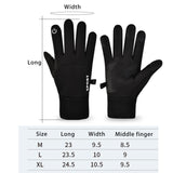 Maxbell Thermal Gloves Commuting Winter Gloves for Driving Outdoor Sports Riding Black XL