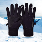 Maxbell Thermal Gloves Commuting Winter Gloves for Driving Outdoor Sports Riding Black XL