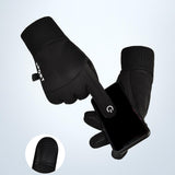 Maxbell Thermal Gloves Commuting Winter Gloves for Driving Outdoor Sports Riding Black XL