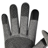 Maxbell Thermal Gloves Commuting Winter Gloves for Driving Outdoor Sports Riding Light Gray Medium