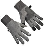 Maxbell Thermal Gloves Commuting Winter Gloves for Driving Outdoor Sports Riding Light Gray Large