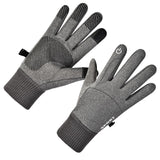 Maxbell Thermal Gloves Commuting Winter Gloves for Driving Outdoor Sports Riding Light Gray XL