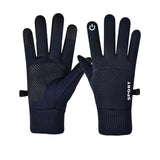 Maxbell Thermal Gloves Commuting Winter Gloves for Driving Outdoor Sports Riding Dark Blue XL