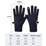Maxbell Thermal Gloves Commuting Winter Gloves for Driving Outdoor Sports Riding Dark Blue XL