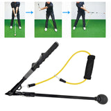 Maxbell Professional Golf Swing Trainer Durable Lightweight Adjustable Foldable