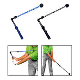 Maxbell Golf Swing Guide Beginner Trainer Gesture Aid Positioning Training Corrector Blue