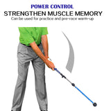 Maxbell Golf Swing Guide Beginner Trainer Gesture Aid Positioning Training Corrector Blue