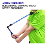 Maxbell Golf Swing Guide Beginner Trainer Gesture Aid Positioning Training Corrector Blue