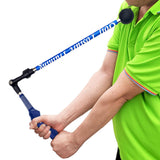 Maxbell Golf Swing Guide Beginner Trainer Gesture Aid Positioning Training Corrector Blue