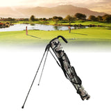 Maxbell Golf Club Stand Bag with Carry Strap Durable Waterproof Material Dustproof Black Grey Mixed