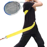 Maxbell Tennis Trainer Belt Swing Practice Power Running Tools Yellow