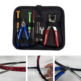 Maxbell Starting Stringing Clamp Tool Kit Storage Bag for Accessories Tennis Racquet