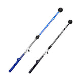 Maxbell Warm up Stick Adjustable Practice Golf Swing Trainer Aid for Improved Tempo Blue