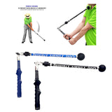 Maxbell Warm up Stick Adjustable Practice Golf Swing Trainer Aid for Improved Tempo Blue