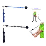 Maxbell Warm up Stick Adjustable Practice Golf Swing Trainer Aid for Improved Tempo Blue