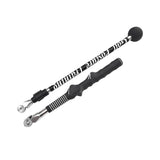 Maxbell Warm up Stick Adjustable Practice Golf Swing Trainer Aid for Improved Tempo Black