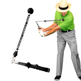 Maxbell Warm up Stick Adjustable Practice Golf Swing Trainer Aid for Improved Tempo Black