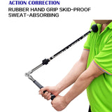 Maxbell Warm up Stick Adjustable Practice Golf Swing Trainer Aid for Improved Tempo Black