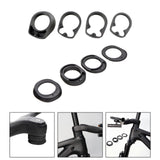 Maxbell 4x Bike Curved Handlebar Spacer Headset Kit for 28.6mm Front Stem Riding A