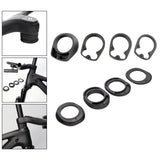 Maxbell 4x Bike Curved Handlebar Spacer Headset Kit for 28.6mm Front Stem Riding A