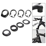 Maxbell 4x Bike Curved Handlebar Spacer Headset Kit for 28.6mm Front Stem Riding A