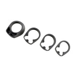 Maxbell 4x Bike Curved Handlebar Spacer Headset Kit for 28.6mm Front Stem Riding A