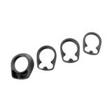 Maxbell 4x Bike Curved Handlebar Spacer Headset Kit for 28.6mm Front Stem Riding A