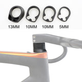 Maxbell 4x Bike Curved Handlebar Spacer Headset Kit for 28.6mm Front Stem Riding A