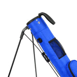 Maxbell Golf Stand Bag with Collapsible Bracket Handle Holder for Golf Practicing Blue