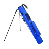 Maxbell Golf Stand Bag with Collapsible Bracket Handle Holder for Golf Practicing Blue