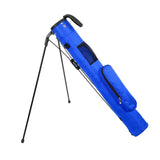 Maxbell Golf Stand Bag with Collapsible Bracket Handle Holder for Golf Practicing Blue