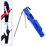 Maxbell Golf Stand Bag with Collapsible Bracket Handle Holder for Golf Practicing Blue