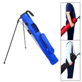 Maxbell Golf Stand Bag with Collapsible Bracket Handle Holder for Golf Practicing Blue