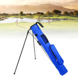 Maxbell Golf Stand Bag with Collapsible Bracket Handle Holder for Golf Practicing Blue