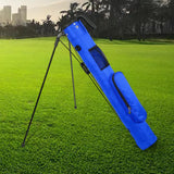 Maxbell Golf Stand Bag with Collapsible Bracket Handle Holder for Golf Practicing Blue