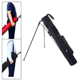 Maxbell Golf Stand Bag with Collapsible Bracket Handle Holder for Golf Practicing Black