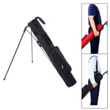 Maxbell Golf Stand Bag with Collapsible Bracket Handle Holder for Golf Practicing Black