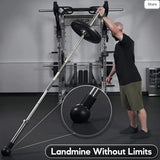 Maxbell T Bar Row Attachment Barbell Post Insert Easy to Install for Barbell Back
