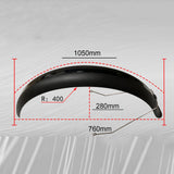 Maxbell Bike Mudguard Front Rear Set Parts Equipment for Mountain Bike beach bikes Black